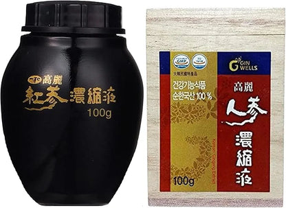 ILHWA Pure Concentrated Red Ginseng Extract (3.53oz, 100g) 100g) - 100% Pure 1500 mg.
