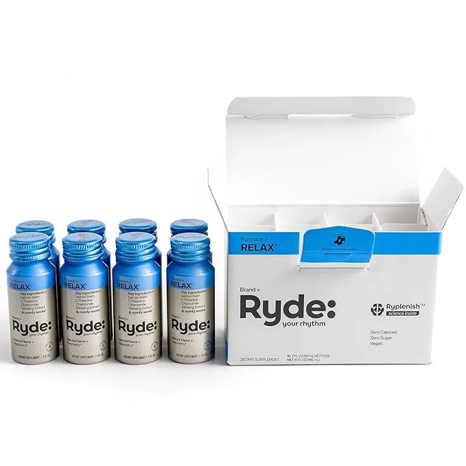 Ryde: Relax Shot 0 Calories, 0 Sugar 2 FL (8 Pack)