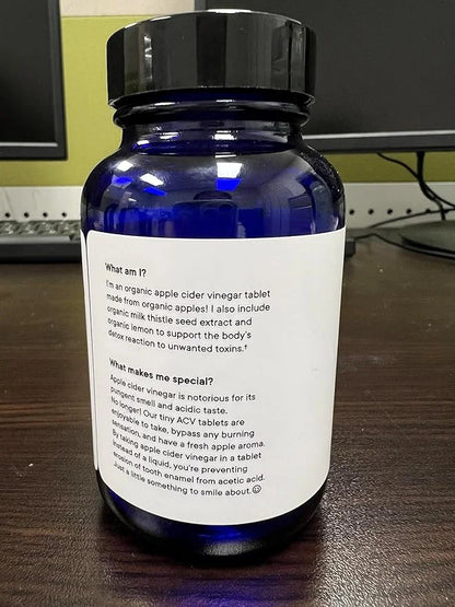 Ora Organic Apple Cider Vinegar Pills 1 Month 60 Vegan