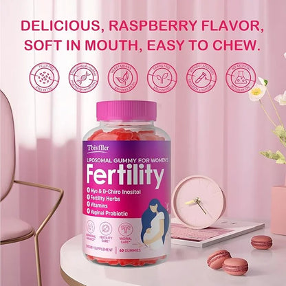 Fertility Supplements for Women, Prenatal Vitamins with Myo-Inositol & D-Chiro Inositol, Folate, Herbs, for Hormonal Balan...