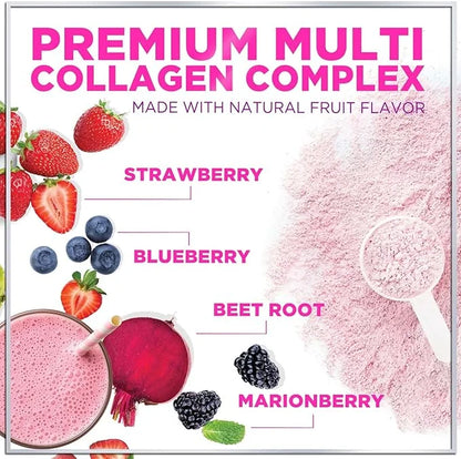 Multi Collagen Peptides Powder, Hydrolyzed Collagen 30 Servings