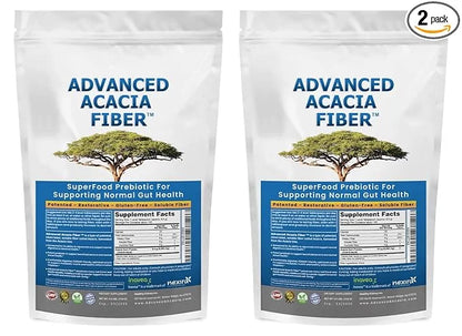Advanced Acacia Fiber Powder 2.5 Ibs (40oz) Soluble 2 Pack