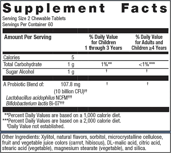 Metagenics MetaKids Probiotic 10 Billion 3 & 120 Tablets
