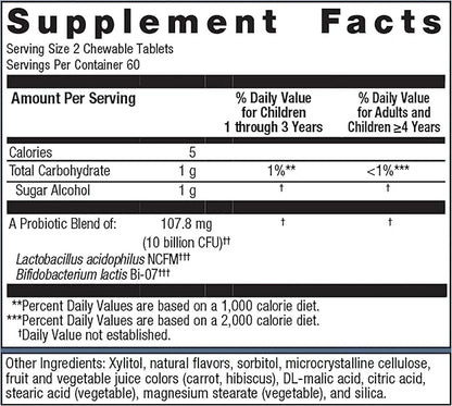 Metagenics MetaKids Probiotic 10 Billion 3 & 120 Tablets