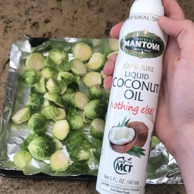 Mantova Coconut Oil Spray, 100% Pure Cooking Oil, Ideal for Healthy Keto Snacks, Baking, Grilling, and Seasoning - Versati...