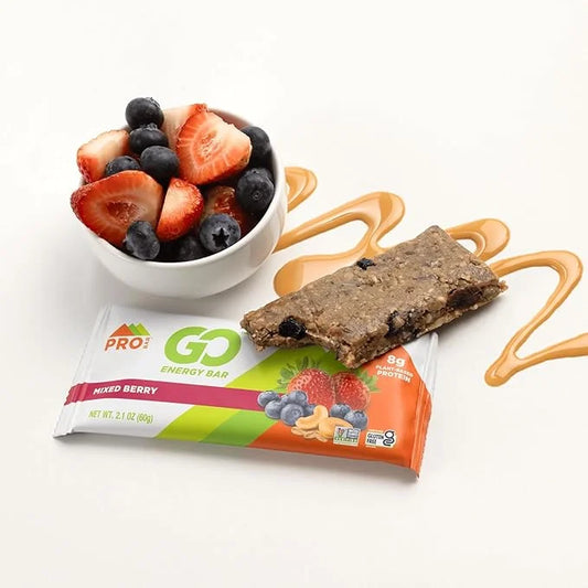 PROBAR - GO Energy Bars - Mixed Berry - Gluten-Free, Non-GMO, Whole-Food Ingredient Snack Bars (12 Count) - Product Image