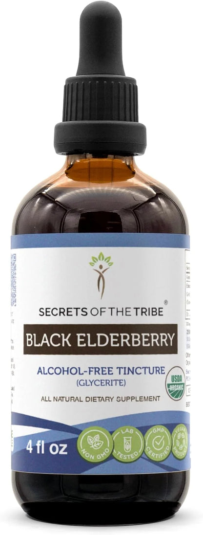 Secrets of the Tribe Black Elderberry 680 mg (4 Fl