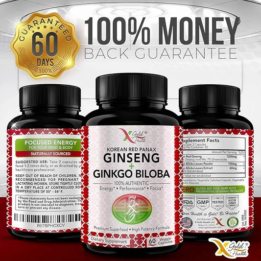 Korean Red Panax Ginseng 1200mg +