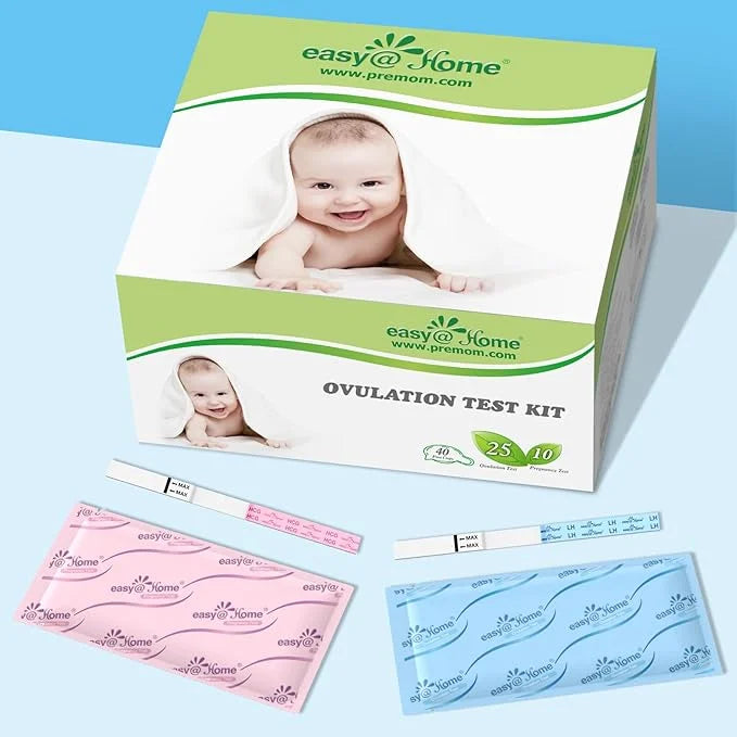 Ovulation & Pregnancy Test Strips Kit: 25 Ovulation 10 Pregnancy 35 Large 25LH + 10HCG + 35 Urine