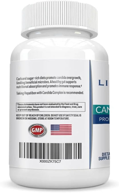 Candida Complex Oregano Oil, Digestive Enzymes, Candida Cleanse, Non-GMO Probiotic Supplement with Organic Herbs, Caprylic...