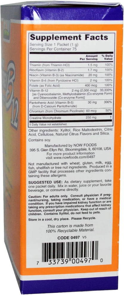 Now Foods - B-12 Instant Energy 75/Box
