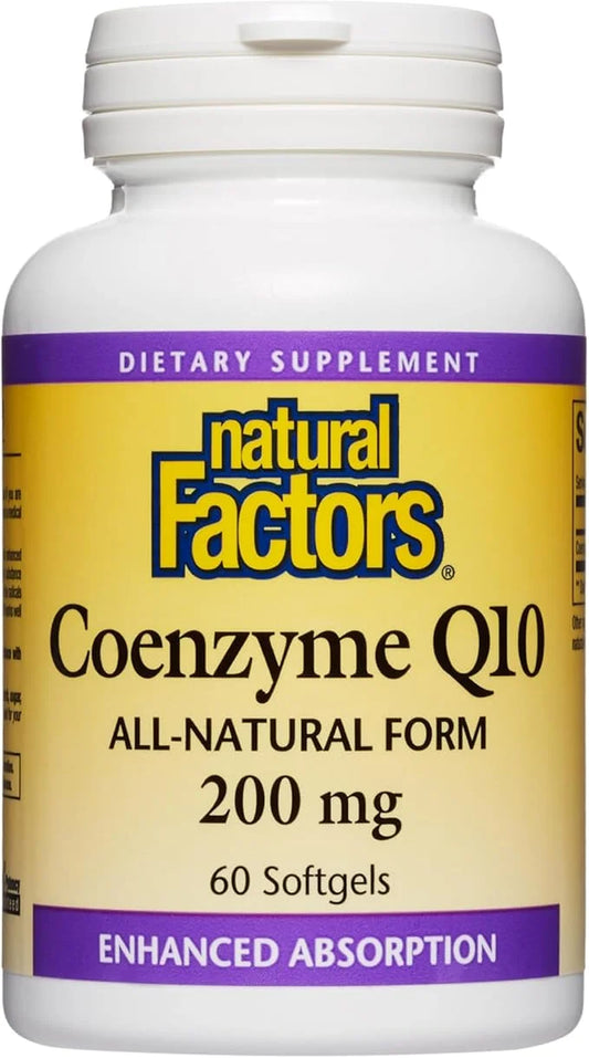 Natural Factors, Coenzyme Q10 200 mg, Q10 Supplement