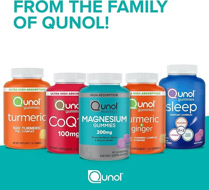 Qunol CoQ10 Gummies, CoQ10 100mg, Delicious 2 Month (60 Count, 2)