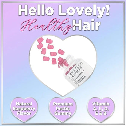 Hello Lovely! Hair Vitamins Gummy 5000 mcg 60 Bear