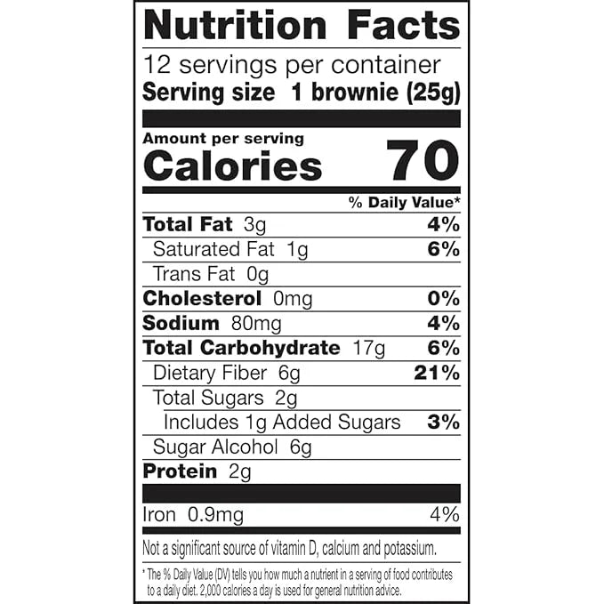 Fiber One 70 Calorie Brownies, Chocolate Fudge, Snack Bars, Value Pack, 12 Bars, 10.6 oz (Pack of 4) - Product Image