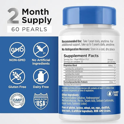 Earth's Pearl Probiotic Pearls for Women 60-Day Supply
