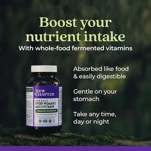 New Chapter Women's Multivitamin for Immune, 20+ Nutrients 72 Count