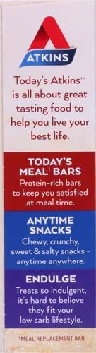 Atkins Chocolate Almond Caramel Bar, Keto-Friendly, Gluten Free with Real Almond Butter, 5 Count (Pack of 1) - Product Image
