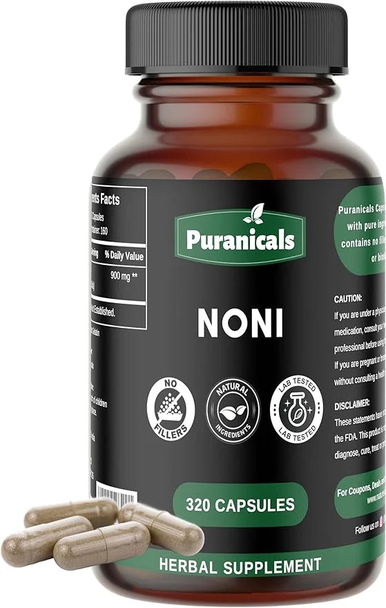 Noni Premium 320 Capsules Non-GMO and 900 mg