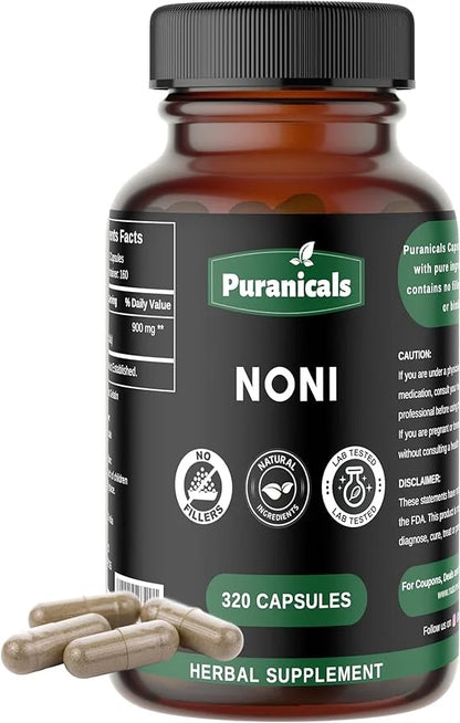 Noni Premium 320 Capsules Non-GMO and 900 mg