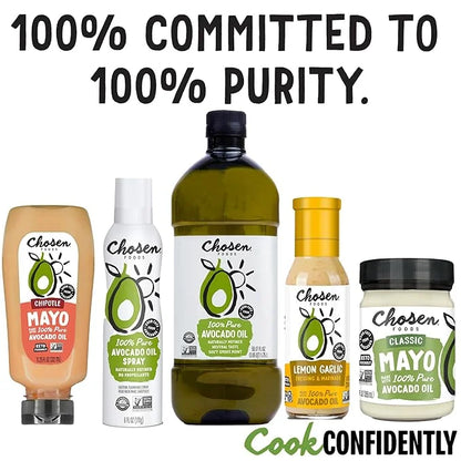 Chosen Foods 100% Pure Avocado Oil Spray, Keto and Paleo Diet Friendly, Kosher Cooking Spray for Baking, High-Heat Cooking...
