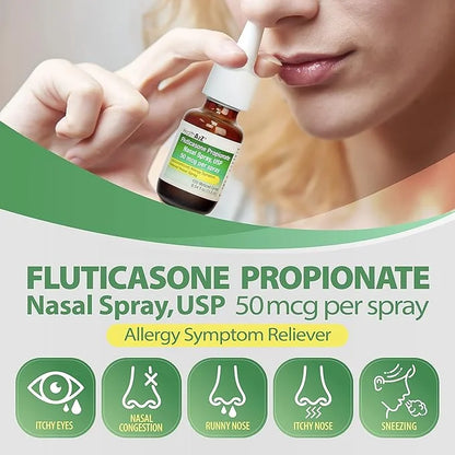 HealthA2Z Fluticasone Propionate Nasal Sprays, 24 Relief,120 Sprays, 0.54 fl