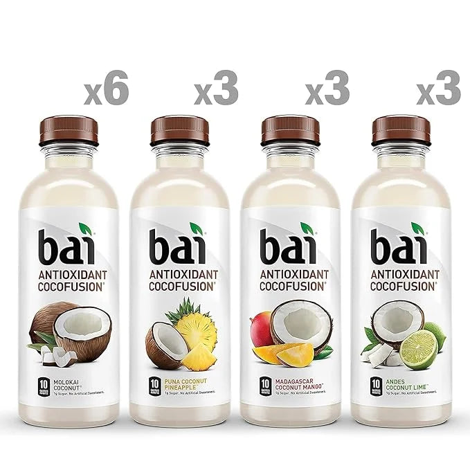 Bai Coco Volcanic Antioxidant Beverage Variety Pack (Pack of 1) 18 Fl Oz, 270 Fluid Ounce - Product Image
