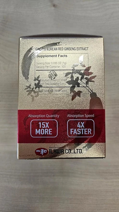 ILHWA Pure Concentrated Red Ginseng Extract (3.53oz, Pack 3)