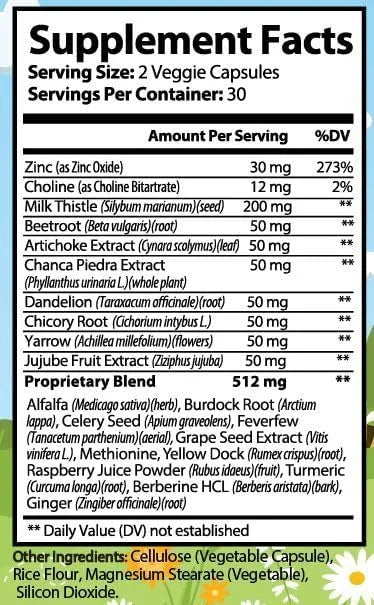 Liver Support - Premium Blend 60 Veggie