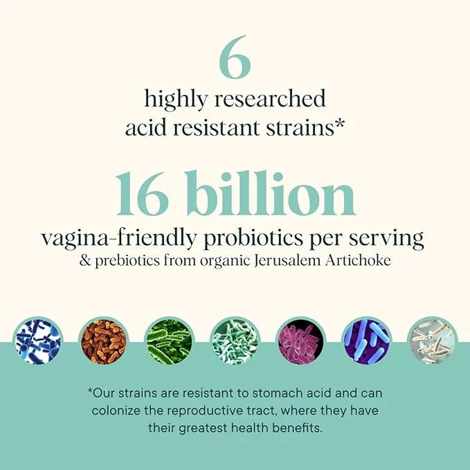 Ora Organic Prebiotics and Probiotics for Women 16 Billion 6 Strains 1 Month 60 Vegan