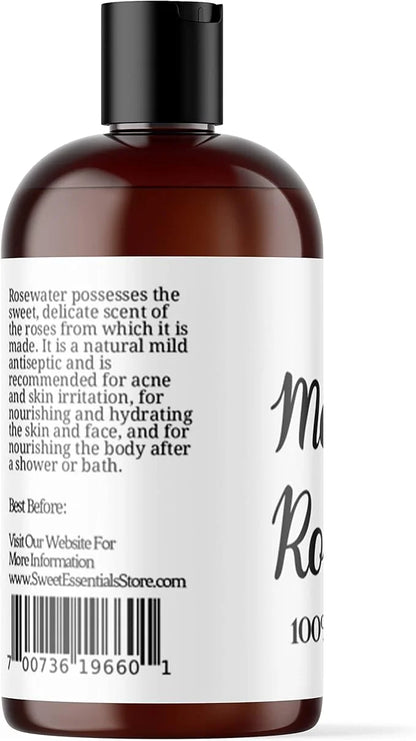 PACK of 3 Premium Organic Moroccan Rose Water - 4oz - Imported From Morocco - 100% Pure (Food Grade) No Oils or Alcohol - ...