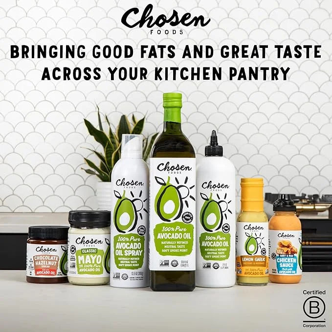 Chosen Foods 100% Pure Avocado Oil Spray, Keto and Paleo Diet Friendly, Kosher Cooking Spray for Baking, High-Heat Cooking...