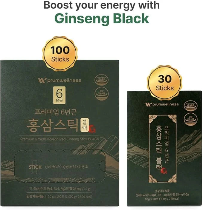 Korean Red Ginseng Sticks –Premium Red 25mg] 100P) 100P)