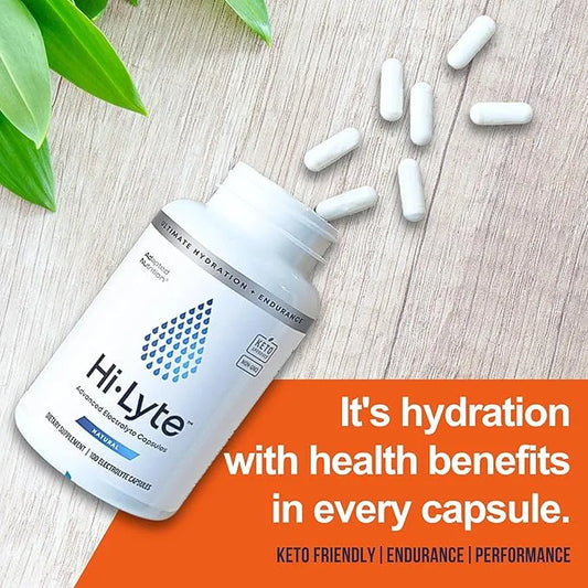 Hi-Lyte Electrolyte Replacement Capsules | Rapid Rehydration Supplement | Vegan & Keto Friendly | Gentle on Stomach | Magn...