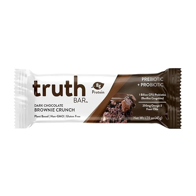 Truth Bar Prebiotic & Probiotic Keto Snack Vegan Bars with Omega-3's - Synbiotic High Fiber Snacks - Low Sugar, Kosher, Gl...