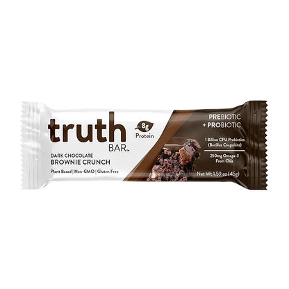 Truth Bar Prebiotic & Probiotic Keto Snack Vegan Bars with Omega-3's - Synbiotic High Fiber Snacks - Low Sugar, Kosher, Gl...