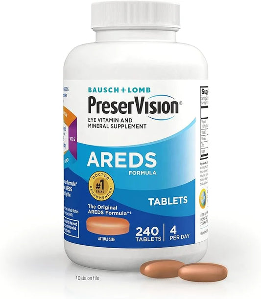 PreserVision AREDS Eye Vitamin & Mineral 240 Count 1) ,