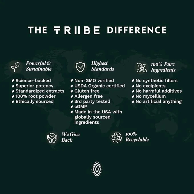 TRIBE ORGANICS Organic Shatavari Herbal Supplement - Hormonal Balance | Women’s Reproductive Health | Lactation | Immune &...
