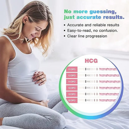 Easy@Home Ovulation & Pregnancy Test Strips 40 Ovulation 10 Pregnancy 40LH + 10HCG + 50 Urine
