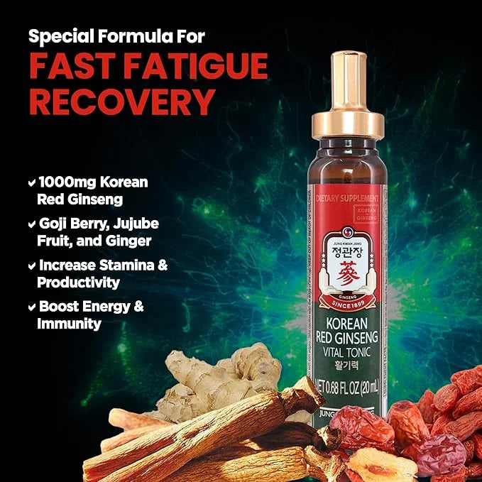 JungKwanJang Vital Tonic Korean Red Ginseng, 10 Count