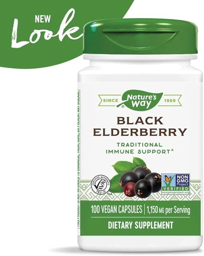 Nature's Way Elderberry, 100 Cap, (Pack 2)