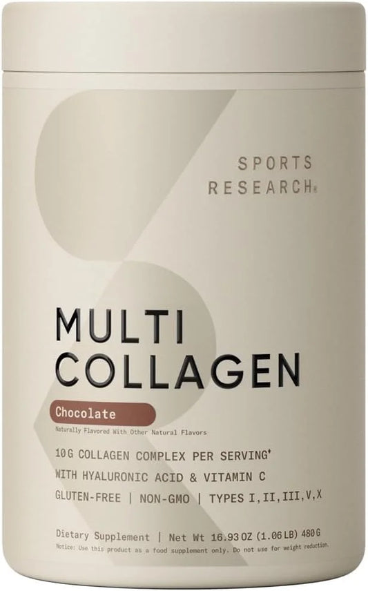 Sports Research Multi Collagen Protein Powder 5 Types 30 Servings