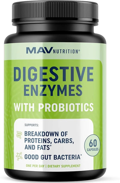 Digestive Enzymes 400MG with Probiotics 60ct