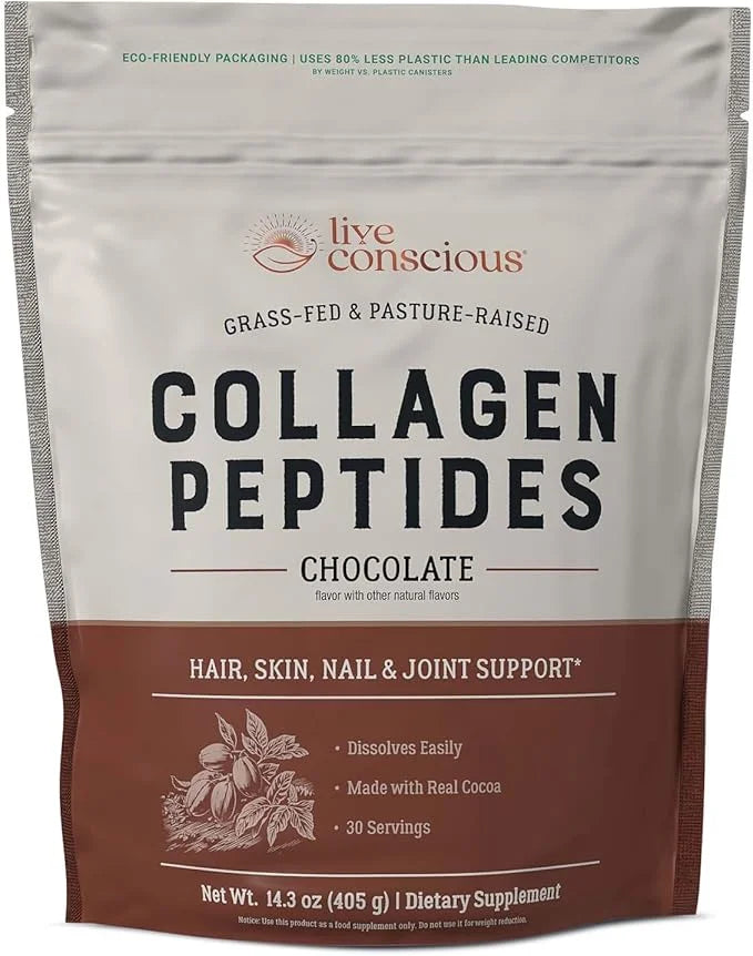 Live Conscious Collagen Peptides Powder 30 Servings 15oz