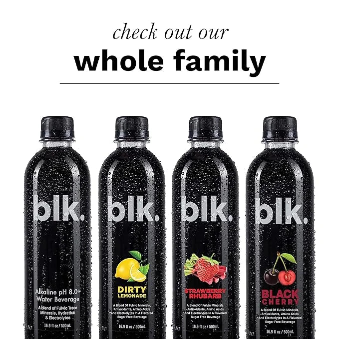12ct Natural Mineral Alkaline Water 16.9oz and 1ct Concentrated blk. Drops and Bioavailable Fulvic & Humic Acid Over 77 Tr...