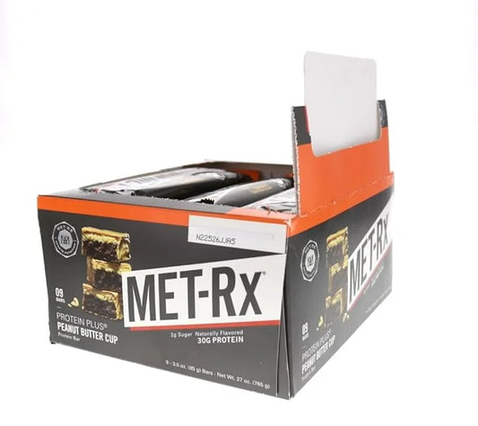 MET-Rx Protein Plus Bar, Great as Healthy Meal Replacement, Snack, and Help Support Energy, Gluten Free, Peanut Butter Cup...