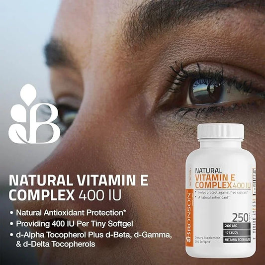 Bronson Natural Vitamin E Complex 400 100 Softgels