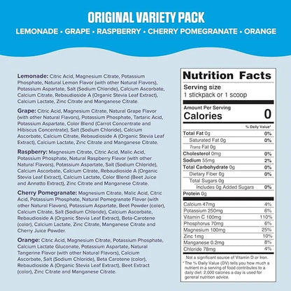 Ultima Replenisher Daily Electrolyte Powder Drink Mix – Original Variety, 20 Stickpacks – Hydration Packets with 6 Electro...