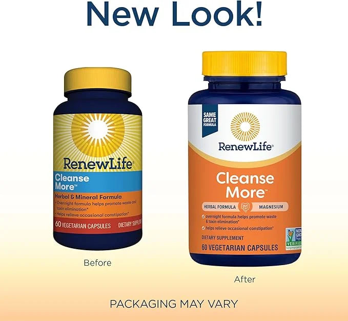 Renew Life Cleanse More Herbal Formula 60 Vegetarian