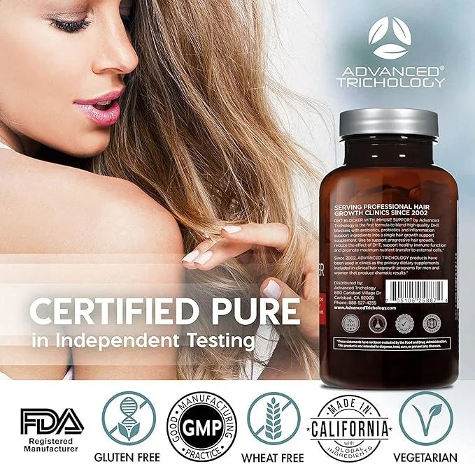 DHT Blocker - Hair Growth Supplement for Genetic Thinning for Men and Women | Approved* by American Hair Loss Association ...